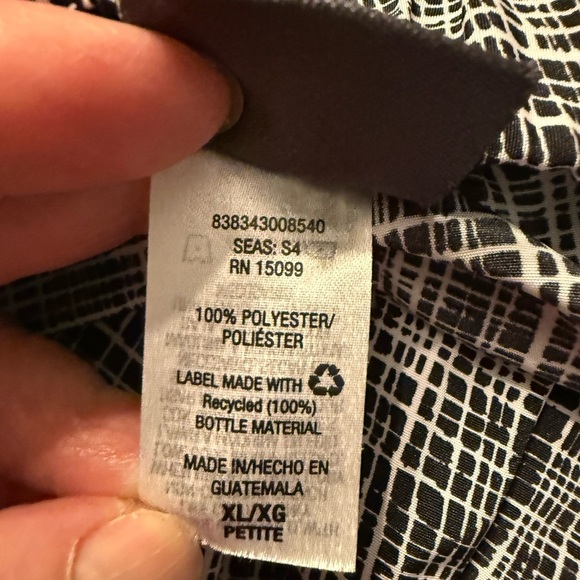 Covington Petite pull on pants in navy & white side pockets EUC Women’s size XL - Picture 8 of 9